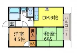 シャトー志紀【2階】の間取り