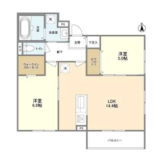 ヴァンベール【2階】の間取り