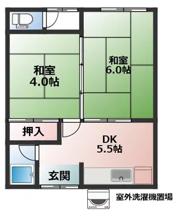 成法ハイツ【2階】の間取り
