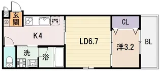 Blindalley東本町【3階】の間取り