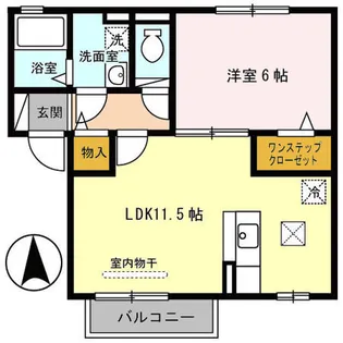 アムールA棟【1階】の間取り