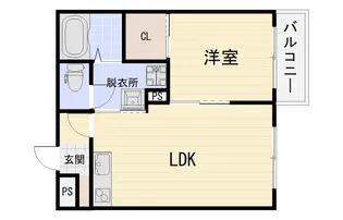 emipalace東久宝寺【1階】の間取り