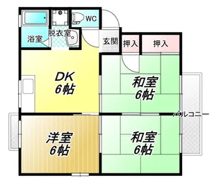 グリーンビレッジⅠ【2階】の間取り