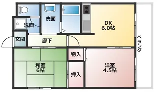 ピュアー高安【3階】の間取り