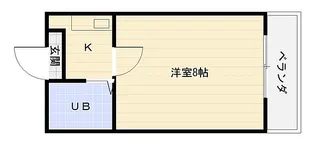 ダイヤモンド久宝園【2階】の間取り