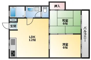 ニュータウン中田【3階】の間取り