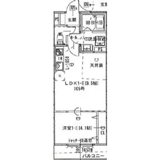 アート八尾駅前【205号室】の間取り