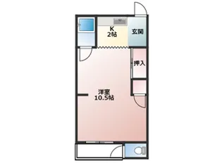 明美マンション【2階】の間取り