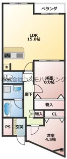 カサクレスト【1階】の間取り