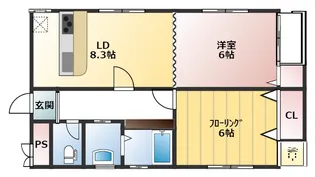 ヴィランディ【3階】の間取り