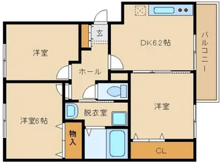 シャイニング弐番館【2階】の間取り