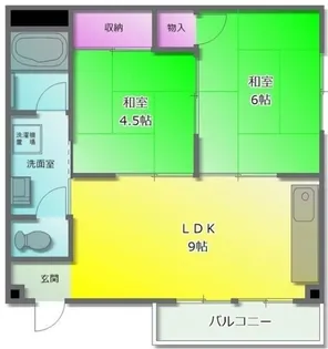 メゾンデソール【202号室】の間取り