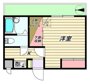 ワイズアパートメント八尾【2階】の間取り