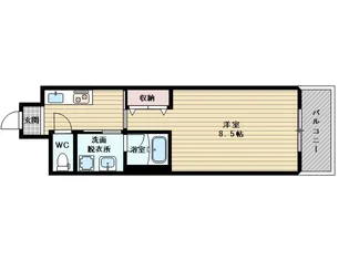 アネシス新大阪【2階】の間取り