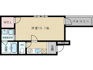 1Kの間取り画像