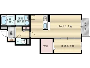 シャルマン井高野【1階】の間取り