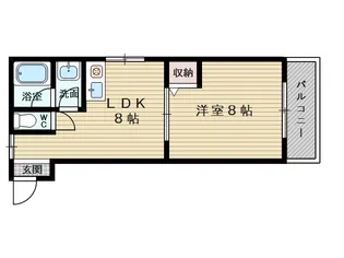 大阪府大阪市東淀川区豊新3丁目【マンション】の間取り
