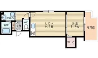 べルフルール【1階】の間取り