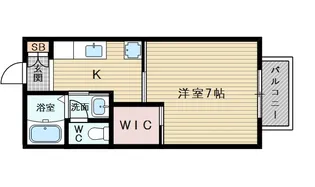 大阪府大阪市東淀川区豊新1丁目【アパート】の間取り