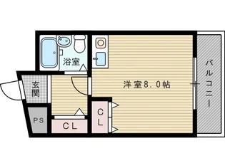大阪府大阪市東淀川区下新庄1丁目【マンション】の間取り