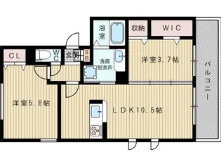 大阪府大阪市東淀川区菅原1丁目【アパート】の間取り