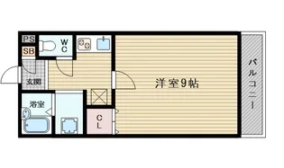 シエテ淡路【1階】の間取り