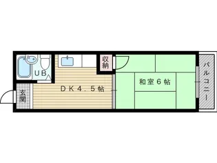 柳ハイツ【2階】の間取り