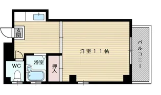 1Kの間取り画像