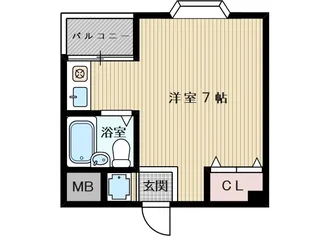 1Rの間取り画像