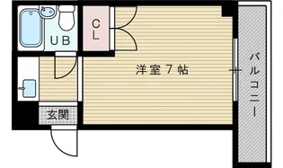 パインハイツ新大阪【1階】の間取り