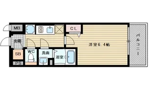 プレサンス淡路駅前【5階】の間取り