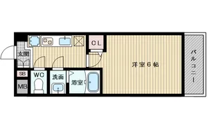 カルム西淡路【3階】の間取り