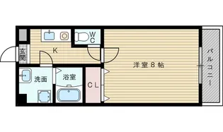 シャンテドミールAWAJI【5階】の間取り