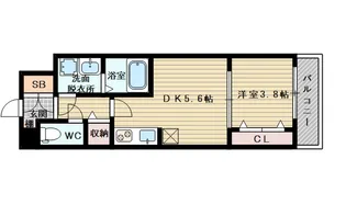 スプランディッド新大阪EAST【2階】の間取り