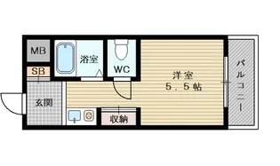 サンライト上新庄【4階】の間取り