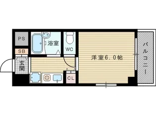 シャネル新大阪【5階】の間取り