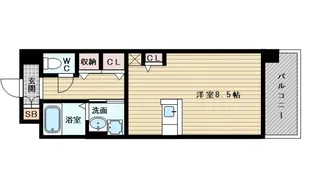 ルミナス上新庄【3階】の間取り