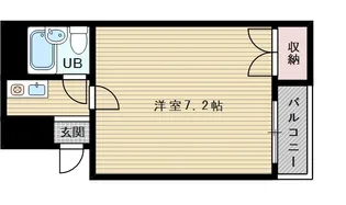 オズレジデンス新大阪【5階】の間取り