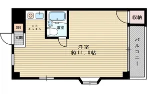 大阪府大阪市東淀川区相川2丁目【マンション】の間取り