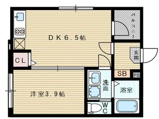シャルマン相川【3階】の間取り