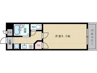 サンコーポウエノ【4階】の間取り