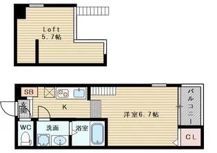 1Rの間取り画像