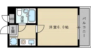 ミフネセントラルベア東淀川【6階】の間取り