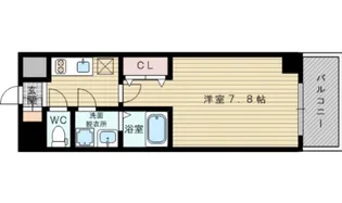 プレサンス新大阪ザ・デイズ【8階】の間取り