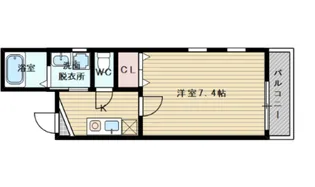 大阪府大阪市東淀川区井高野2丁目【アパート】の間取り