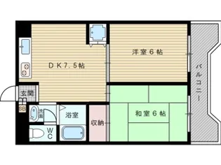 須賀の森シティハイツ【4階】の間取り