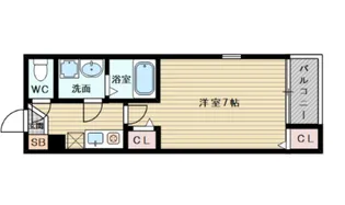 フェリスカーサ・ミオトーヤ【1階】の間取り