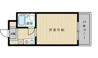 ダイドーメゾン上新庄【5階】の間取り