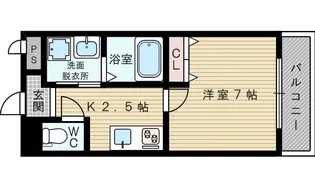 パーラム淡路【4階】の間取り