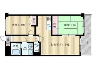 グランドアーバン【4階】の間取り